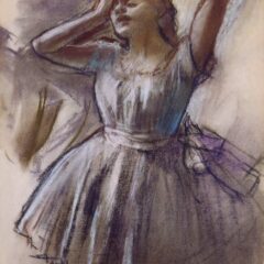 Degas Dancer Stretching 1882