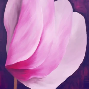 Grace Asi oil on canvas Cyclamen