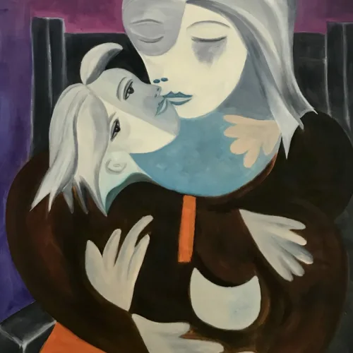 Grace Absi Mother and Child 2008 Oil Painting on Canvas