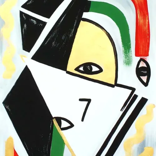 Grace Absi Upside Down 2002 Acrylic Painting on Arches Paper