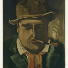 Vlaminck Lithograph Portrait of the Artist 1958