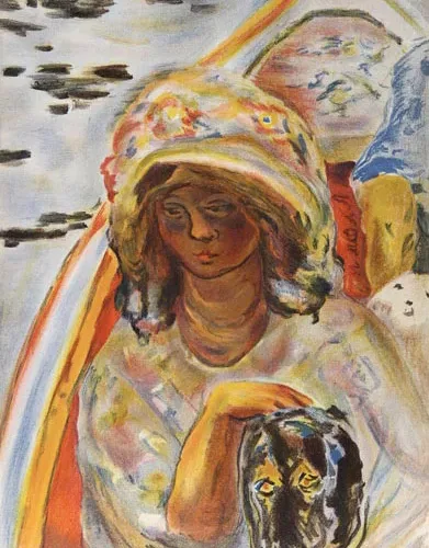 Bonnard Lithograph Jeune Fille dans la Barque Verve 1939