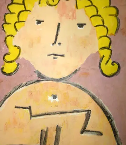 Paul Klee Lithograph Child's Head Verve 1939