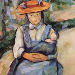 Paul Cezanne Little Girl Holding a Doll 1900