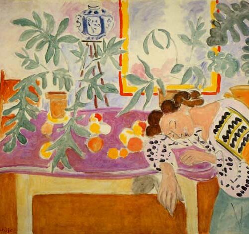 Matisse Still life with sleeping woman