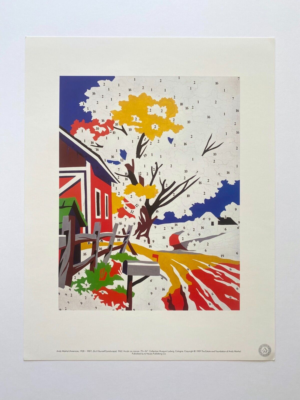 1989 Andy Warhol Pop Art Do it Yourself Landscape (1962) | Artebonito
