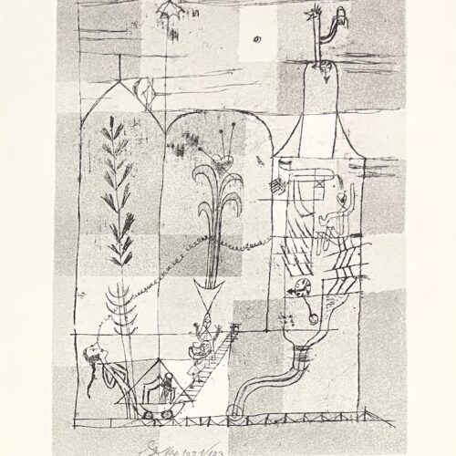 1947 Paul Klee Engraving 26 In the Spirit of Hoffmann 1921