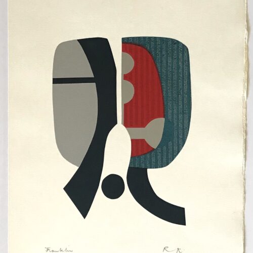 Ronald king signed screenprint Frankeleyn 1967