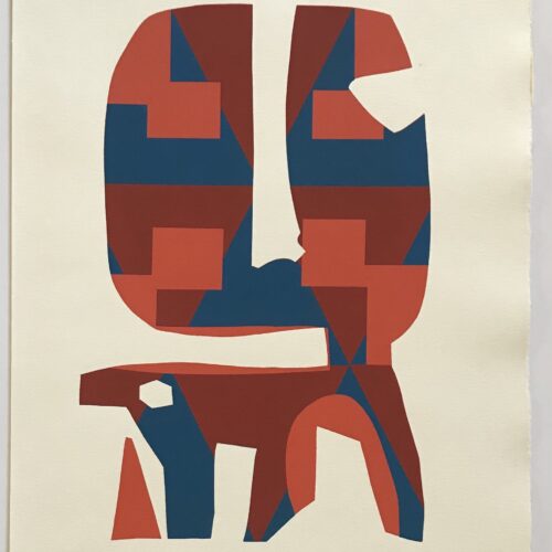 Ronald king Millere Screen Print Elephant Size Pencil Signed 1967