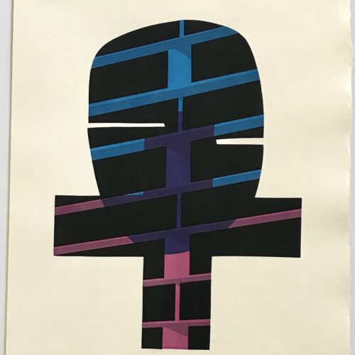 Ronald king signed screenprint Persoun 1967