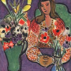 Matisse Girl with red flower blouse Numbered Giclee