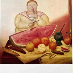 Fernando Botero 22 Boy Eating a Watermelon 1983