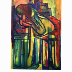 Maurice Esteve Print 2 Femme Assise 1961