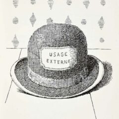 1966 Rene' Magritte Lithograph Bowler hat Aube a L'Antipode