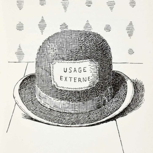 1966 Rene' Magritte Lithograph Bowler hat Aube a L'Antipode