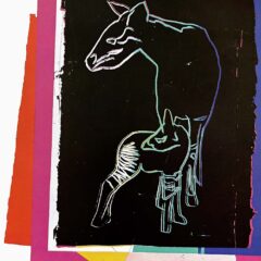 Andy Warhol Okapi 1986 Vanishing Animals