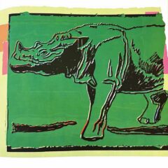 Andy Warhol Sumatra's Rhinoceros 1986 Vanishing Animals