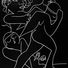 Francoise Gilot Lithograph Out of The Game 1975