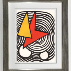 Calder Original Lithograph DM47201 Derriere le Miroir 1973 framed