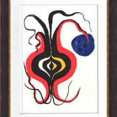 Calder Original Lithograph DM08156L Derriere le Miroir 1966 framed