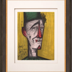 Bernard Buffet Original Lithograph Jojo Le Clown 1967 framed