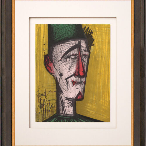 Bernard Buffet Original Lithograph Jojo Le Clown 1967 framed