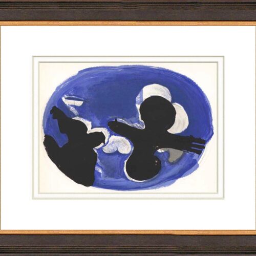 Braque Lithograph Flying bird V31-L02 Verve 1955 framed