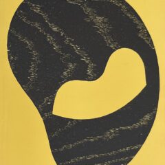 Jean Arp Original wodcut On my way Untitled 1948