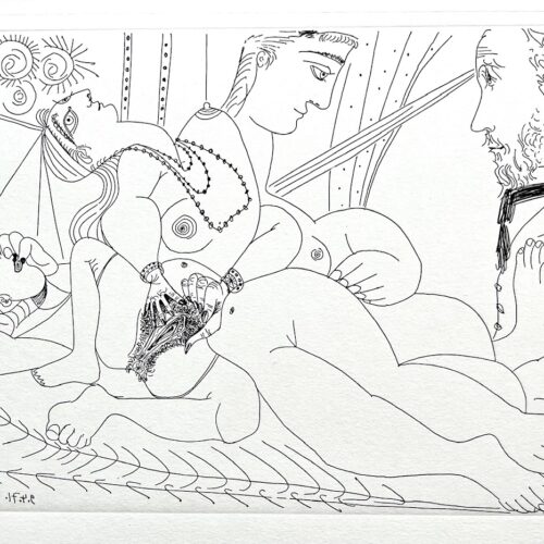 Picasso Gravure Apollinaire Les onze mille verges 2