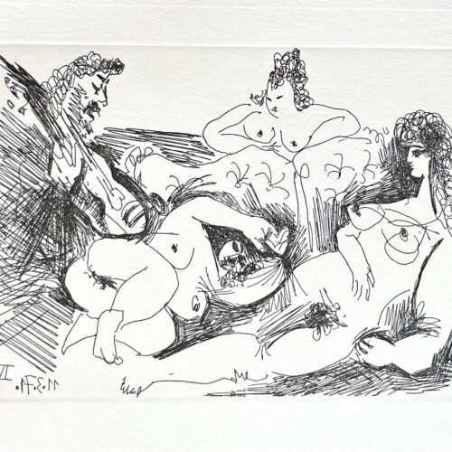 Picasso Gravure Apollinaire Les onze mille verges 4