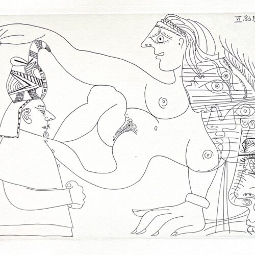 Picasso Gravure Apollinaire Les onze mille verges 4