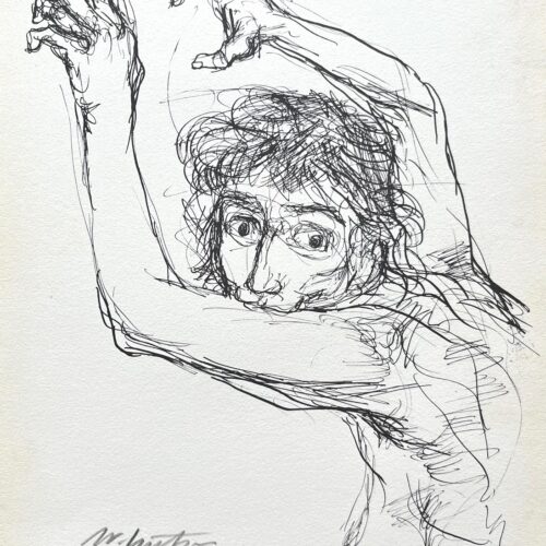 Walter Spitzer Pencil Hand-Signed drawing Fscimile 1962