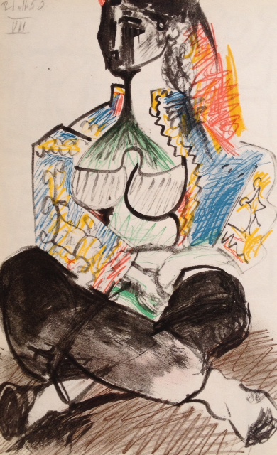 Picasso Sketchbook Carnet de la Californie Print 7 dated 21/11/1955