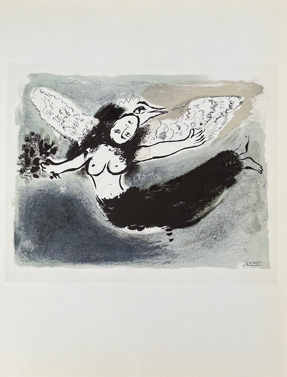 Chagall Bird Women Helio 1960