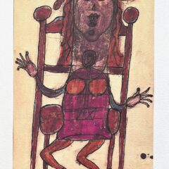 Jean Dubuffet 23 Aquarelle -Lithograph A meme la pierre 1982