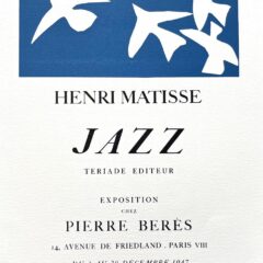 Henri Matisse Cahier 6 lithograph Jazz A Meme la Pierre 1982