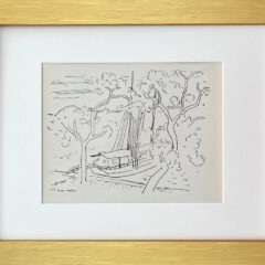 Matisse Lithograph 23 Dessins Barque 1968 framed HM084GSQ