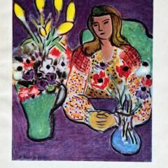 Henri Matisse Engraving 24 Young girl with anemones 1948