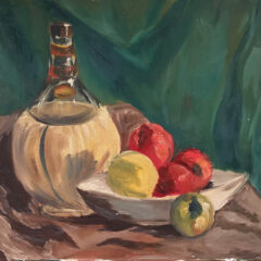 Hill-american-school-artist-Still-life-with-bottle