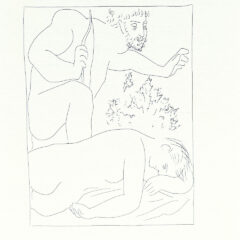 Picasso Metamorphoses Cephalus kills his wife Procris by accident