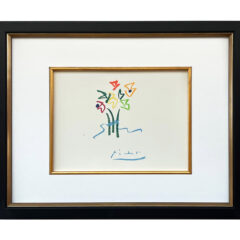 Picasso Floral Lithograph 65, 1968 Framed