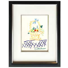 Picasso Lithograph 63 Floral watch 1968 Framed