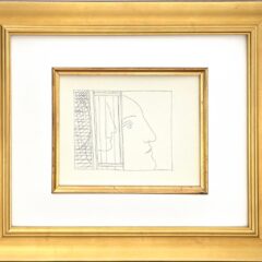 Picasso Metamorphoses 18 Three fragments of heads framed