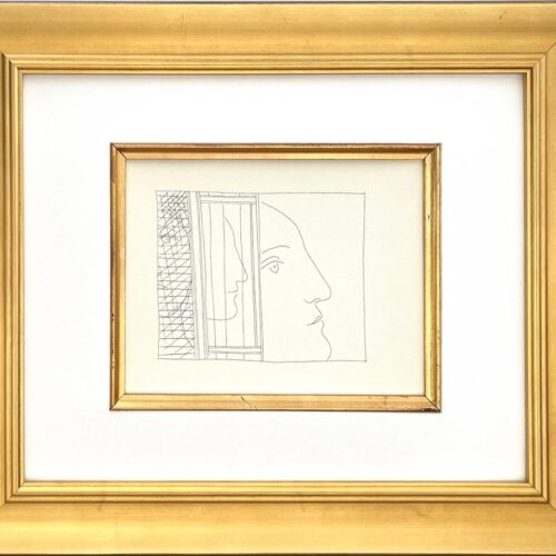 Picasso Metamorphoses 18 Three fragments of heads framed