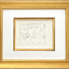 Picasso Metamorphoses 22 Four men's heads framed