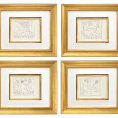 Picasso Set of 4 framed prints from Metamorphoses.