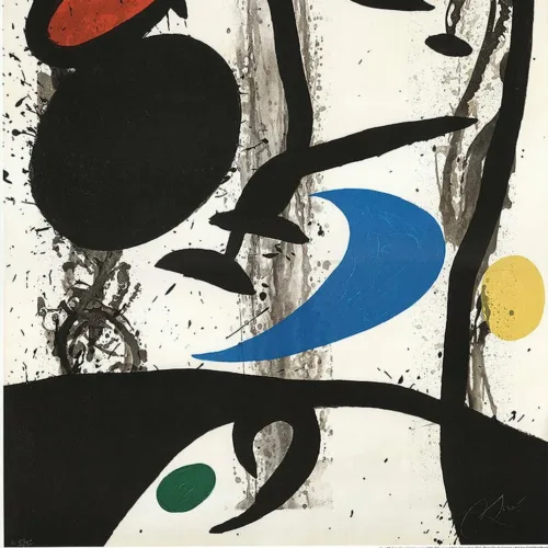 Miro, Au Dela De La Peinture, Poster Print