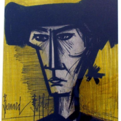 Bernard Buffet Original Lithograph, Torero 1967