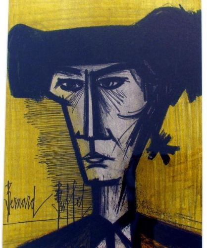 Bernard Buffet Original Lithograph, Torero 1967