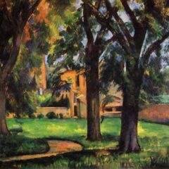 Cezanne, Chestnut trees and farm house, Limited Edition Giclee